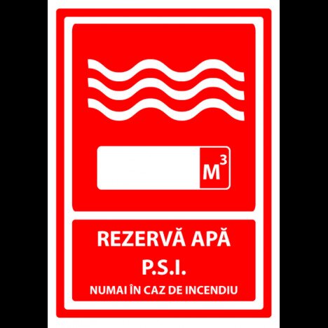 Indicator pentru rezerva apa numai in caz de incendiu